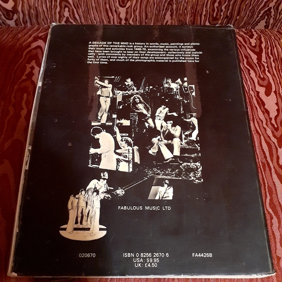 A DECADE OF THE WHO AN AUTHORISED HISTORY IN MUSIC COPYRIGHT 1977 PAPERBACK - Picture 2 of 16
